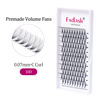 Picture of Pre Made Eye Lash Extension Fans 10D Premade Volume Eyelash Extensions 0.07 Thinkness C Durly Premade Lash Fans Pointed Base Middle Stem Eyelash Extension (10D-0.07C, 20mm)