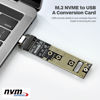 Picture of ELUTENG NVME to USB Adapter M.2 NVME Hard Drive USB3.1 Gen2 10Gbps USB to NVME PCI-E Converter Reader M Key Support UASP for 2280 2260 2242 2230 SSD (Only for M.2 NVME)