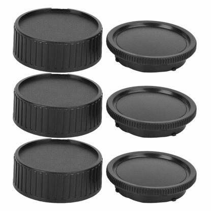 Picture of 70 Camera Lens Cover Kit Portable Camera Body Lens Cover Kit Lightweight Dustproof Scratch Resistant Fit for Leica M Mount