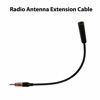 Picture of Anina 12” Universal Car AM FM Radio Antenna Extension Extender Cable Male to Female Antenna Adapter for Auto Stereo