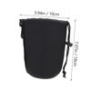 Picture of Milisten Camera Lens Carrying Pouch 2pcs Protector Bag Storage Draw Small Pouch DSLR Lens L Thermal Bags Camera Flexible Black - Case Neoprene Size Insulation for Shockproof Camera Lens Container