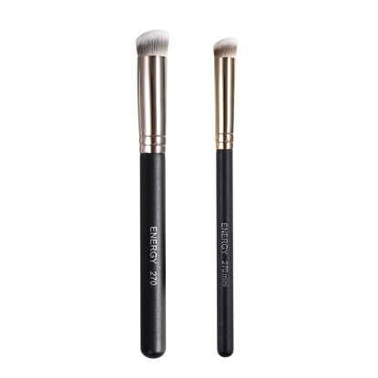 2pc Upgraded Blade Eyeliner Brush, Super Fine, Thin Angle, Flat Brow Brush,  Lower Lash Line Placement Brush, Precise Detail Brush