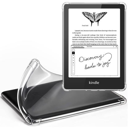 Picture of HZD Clear case for All-New Kindle Paperwhite 11th Gen 2021 and Paperwhite Signature Edition (6.8"), Soft Lightweight TPU Shockproof Back Cover (11th 2021), Clear