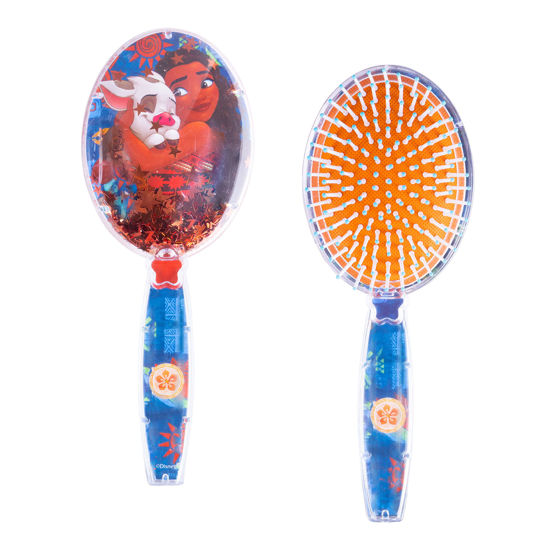 Picture of Moana Hair Brush with Magical Sparkling Stars Confetti Hair Brush - Kids Hair Brush Ages 3+