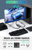 Picture of HDMI Switch 4K 60Hz, MVBOONE HDMI Splitter 2 in 1 Out, Ultra HD 4K 1080P 3D HDR, Compatible for HDTV, Xbox, PS5/4/3, Roke, Blu-Ray Player