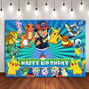 Picture of Cartoon Baby Animals Movie Theme Photography Backdrops Kids Happy Birthday Party Decoration Photo Background Baby Shower Cake Table Banner 5X3ft