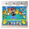 Picture of Cartoon Baby Animals Movie Theme Photography Backdrops Kids Happy Birthday Party Decoration Photo Background Baby Shower Cake Table Banner 5X3ft