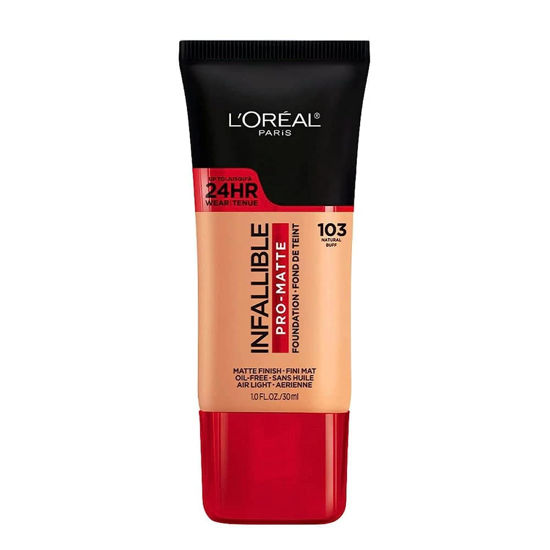 Picture of L’Oréal Paris Makeup Infallible Pro-Matte Liquid Longwear Foundation, 103 Natural Buff, 1 fl; oz.