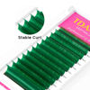 Picture of TDANCE Colorful Easy Fan Volume Lashes Eyelash Extension Supplies Rapid Blooming Volume Eyelash Extensions Thickness 0.07 D Curl Mix 8-15mm Self Fanning Eyelashes Extension (Green,D-0.07,8-15mm)