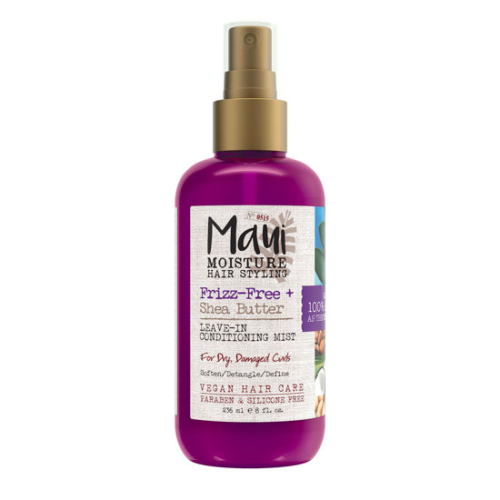 Picture of Maui Moisture Frizz-Free + Shea Butter Leave-in Conditioning Mist, Curly Hair Styling, No Drying Alcohols, Parabens or Silicone, 8 Fl Oz