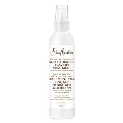 Picture of SheaMoisture Leave-in Conditioner Treatment for All Hair Types 100% Extra Virgin Coconut Oil Silicone Free Conditioner 8 oz