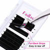 Picture of Lash Extensions FADLASH Self Fanning Eyelash Extensions C Curl 0.07 8-14mm Mix Tray Soft Volume Lashes Extensions Supplies For Salon (0.07-C, Mix 8-14mm)