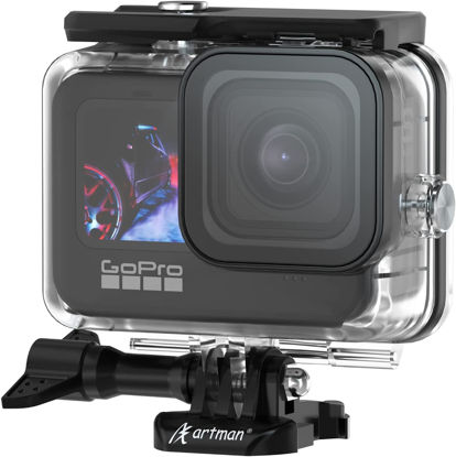 Picture of Artman Waterproof Case for GoPro Hero 11/10/9 Black, 60M/196FT Underwater Protective Diving Case with Bracket Mount Accessories +12 Anti-Fog Inserts Fully Compatible with GoPro Hero 11/10/9 Black