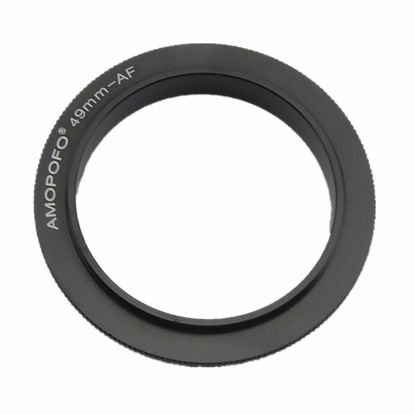 Picture of 49mm to AF Filter Thread Macro Reverse Mount Adapter Ring,&for Sony Alpha A-Mount (and for Minolta AF) Mount SLR Camera Body