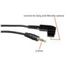 Picture of LGSHOP Remote Cable 2.5mm - S6/S1 Connecting Plug for Sony A100 A200 A300 A350 A400 A450 A500 A550 A560 A580 A700 A850 A900 A33 A35 A37 A55 A57 A65 A67 A77 A99 Replace Sony RM-L1AM