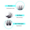 Picture of VAVALASH Individual Cluster Lashes 60 PCS DIY Eyelash Extension Light and Soft Faux Mink Slik Lash Clusters Easy Full Lash Extensions DIY at Home (V04, D Curl-8mm)