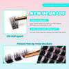 Picture of VAVALASH Individual 60 Cluster Lashes 60 PCS DIY Eyelash Extension C/D Curl Cluster Lashes Light and Soft Lash Clusters Easy Full Eyelash Clusters Extension DIY at Home (VY9, D Curl-8-16mm Mix)