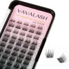 Picture of VAVALASH Individual Cluster Lashes 60 PCS DIY Eyelash Extension Light and Soft Faux Mink Slik Lash Clusters Easy Full Lash Extensions DIY at Home (V03, C Curl-14mm)