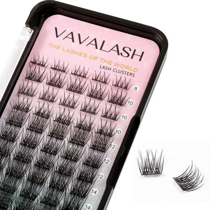 VAVALASH Individual Cluster Lashes 48 PCS DIY Eyelash Extension Light and  Soft Faux Mink Slik Lash Clusters Easy Full Lash Extensions DIY at Home