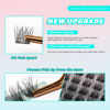 Picture of VAVALASH Individual Cluster Lashes 60 PCS DIY Eyelash Extension Light and Soft Faux Mink Slik Lash Clusters Easy Full Lash Extensions DIY at Home (V03, C Curl-14mm)