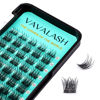 Picture of VAVALASH Individual Cluster Lashes 60 PCS DIY Eyelash Extension Light and Soft Faux Mink Slik Lash Clusters Easy Full Lash Extensions DIY at Home (V03, C Curl-10mm)