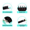 Picture of Ellipse Eyelash Extensions 0.2mm D Curl 8-15mm Mixed Flat Eyelash Extension Supplies Light Lashes Matte Individual Eyelashes Salon Use Black Mink False Lashes Mink Lashes Extensions(D-0.2-8-15mm)