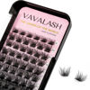 Picture of VAVALASH Individual Cluster Lashes 72 PCS DIY Eyelash Extension Light and Soft Faux Mink Slik Lash Clusters Easy Full Lash Extensions DIY at Home (V01, D Curl-16mm)