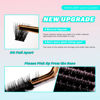 Picture of VAVALASH Lash Clusters 72 PCS DIY Eyelash Cluster Extension Light and Soft 72 Clusters Lashes Extensions Easy Full Mega Volume Lashes C/D Curl Cluster Eyelashes (VY19, D Curl-12mm)