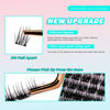 Picture of VAVALASH Lash Clusters 72 PCS DIY Eyelash Cluster Extension Soft Thin Band 72 Clusters Lashes Extensions C/D Curl Clusters Eyelashes Volume Wispy Individual Lashes Cluster (VY22, C Curl-8-16Mix)