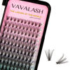 Picture of VAVALASH Individual Cluster Lashes 120 PCS DIY Eyelash Extension Light and Soft Faux Mink Slik Lash Clusters Easy Full Lash Extensions DIY at Home (Cluster-20D-D-12mm)