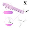 Picture of Eyelash Extensions 3D 4D 5D 6D 8D 9D 10D Thickness 0.07/0.1 C/D Curl Eyelashes Middle Stem & Long Stem Heat Bonded Premade Fans Russian Volume Lash Extensions Supplies (Middle Stem 5D-0.07-D-8mm)