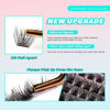 Picture of VAVALASH Individual Cluster Lashes 72 PCS DIY Eyelash Extension Light and Soft Faux Mink Slik Lash Clusters Easy Full Lash Extension DIY at Home (V01, D Curl-8-16mm Mix)