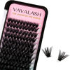 Picture of VAVALASH 120 PCS Individual Cluster Lashes Extensions DIY Eyelash Extension 10D 20D 30D 40D 50D Light and Soft False Lash Clusters Easy Full Lash Extensions DIY at Home (Cluster-50D-D-8-16mm Mix)