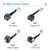 Picture of Internal Mini SAS HD SFF-8643 to SFF-8643 Cable, 12G, 100-Ohm, Straight to Right Angle, 0.5-m