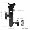 Picture of Camera Flash Speedlite Mount Professional Swivel Light Stand Light Bracket Umbrella Bracket Mount Shoe Holder E Type for Canon Nikon Pentax Olympus Nissin Metz Yongnuo Godox Speedlite Flashes