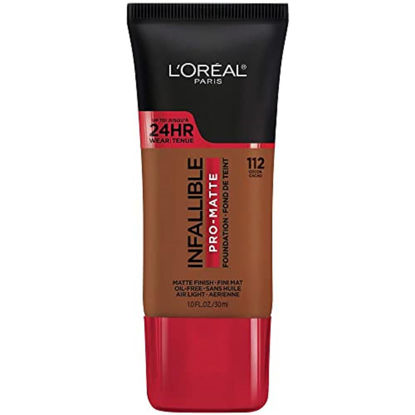 Picture of L’Oréal Paris Infallible Pro-Matte Foundation, Cocoa [112] 1 oz