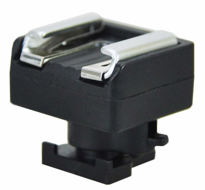 Picture of JJC MSA-1 Mini Advanced Hot Shoe To Universal Shoe Adapter for Canon Vixia HF M30HF M300 HF M31 HF M32 HF S10 HF S100 HF S11 HF S20 HF S200 HF S21 HF20 HF200 HF21 HF G20 HF G30, Black