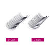 Picture of Premade Fans Eyelash Extensions 10D 0.07 D Curly Premade Lash Extensions Fans Black Pointed Base Middle Stem Volume Lashes Natural Lash Fans Premade (10D-0.07D, 9-17mm)