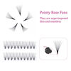 Picture of Premade Fans Eyelash Extensions 10D Premade Volume Eyelash Extensions 0.07 Thickness Pointed Base Middle Stem Eyelash Extension CC Curly Premade Lash Fans (10D-0.07CC, 8-14mm)