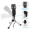 Picture of Dansrue USB Microphone, Plug & Play Home PC Computer Studio USB Condenser Microphone with Metal Stand for Skype YouTube Recording Google Voice Search Games