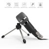 Picture of Dansrue USB Microphone, Plug & Play Home PC Computer Studio USB Condenser Microphone with Metal Stand for Skype YouTube Recording Google Voice Search Games