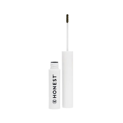 Picture of Honest Beauty Honestly Healthy Brow Gel for Fuller Looking Brows | Strengthens + Adds Volume | Castor Oil + Red Clover Extract | EWG Verified, Vegan, Cruelty Free | Clear, .05 fl oz