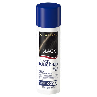 Picture of Clairol Root Touch-Up by Nice'n Easy Temporary Hair Coloring Spray, Black Hair Color, Pack of 1