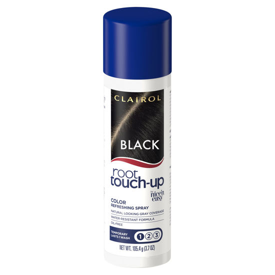 Picture of Clairol Root Touch-Up by Nice'n Easy Temporary Hair Coloring Spray, Black Hair Color, Pack of 1