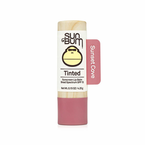 Picture of Sun Bum Tinted Lip Balm Sunset Cove | SPF 15 | UVA / UVB Broad Spectrum Protection | Sensitive Skin Safe | Paraben Free | Ozybenzone Free | 0.15 Oz