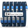 Picture of 6Pack(3/3/6/6/6/10 FT)[Apple MFi Certified] iPhone Charger Long Lightning Cable Fast Charging High Speed Data Sync USB Cable Compatible iPhone 14/13/12/11 Pro Max/XS MAX/XR/XS/X/8/7/Plus iPad AirPods