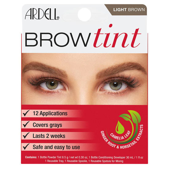 Picture of Ardell Brow Tint in Light Brown, Semi-permanent Brow Dye Kit, 1 pack