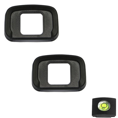 Picture of ZLMC Eyepiece Eyecup Eye Cup DK-30 for Nikon Z 50 Z50 Mirrorless Camera, ZLMC Eyepiece Cover & Hot Shoe Cover -(2+1 Pack