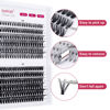 Picture of Individual Lashes 240Pcs DIY Eyelash Extension 30D+40D C Curl Mixed 9-16mm Cluster Lashes Natural Wispy Reusable Mink Lash Cluster at Home by FADVAN (30D+40D-0.07C, 9-16mm)