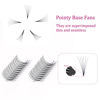 Picture of Premade Fans Eyelash Extensions 6D 0.07 CC Curly Pre Made Eye Lash Extension Fans Black Pointed Base Middle Stem Volume Lashes Natural Lash Fans Premade (6D-0.07CC, 15-20mm)